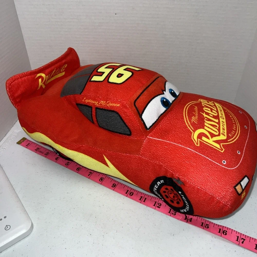 Disney Pixar Cars 3 Plush Stuffed Lightning Mcqueen Red Pillow Plush Buddy 16